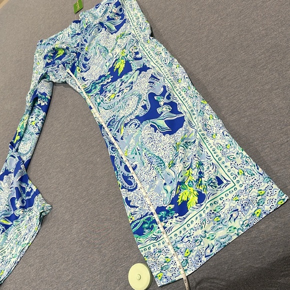 NWOT LILLY PULITZER Bal Harbour Palazzo Pull-on Pants Blue Current Sea Siren - Picture 5 of 11